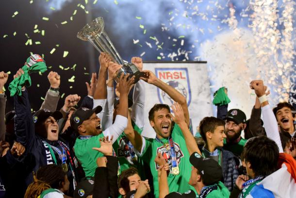 The Cosmos celebrates the 2015 title | Photo: AP