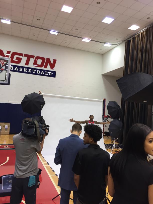 Bradley Beal poses for one of his many photoshoots. Photo: Raj Sawhney