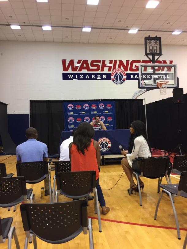 Jason Smith discusses his role with this Wizards team. Photo: Raj Sawhney