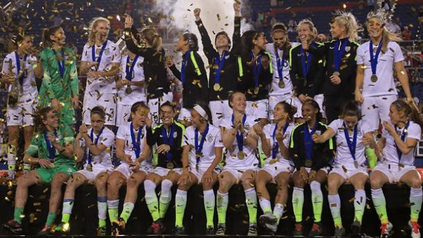 The USWNT will want to repeat these celebrations next year | Source: thefa.com