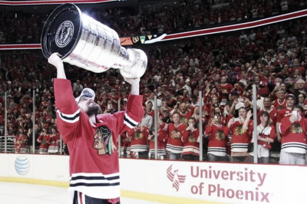 Sharp celebrando la consecución de la Stanley Cup | Foto: Usa Today