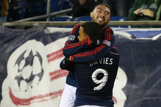 Lee Nguyen (Top) and Charlie Davies (Front) will need to use their pace and creativity to break down D.C. United's defense on Saturday. Photo provided by Winslow Townson-USA TODAY Sports. 