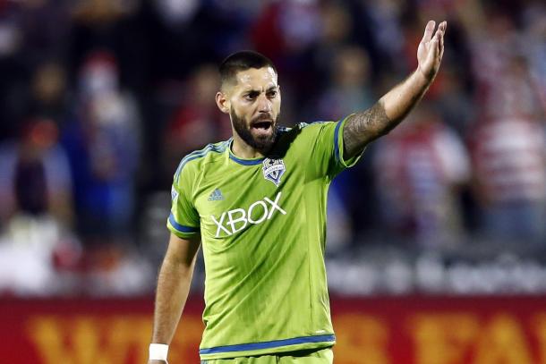 Clint Dempsey brace performance in game one carried the Sounders to a 2-2 draw against América at CenturyLink Field. Photo provided by Kevin Jairaj-USA TODAY Sports.