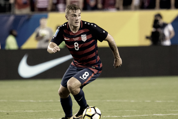 Jordan Morris will return to his Seattle teammates after helping his nation in the Gold Cup. | Photo: Bill Streicher-USA TODAY Sports