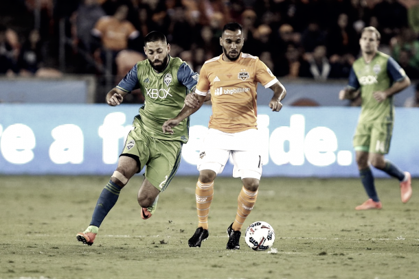 Clint Dempsey scored against Houston earlier in the season. | Photo: Troy Taormina-USA TODAY Sports