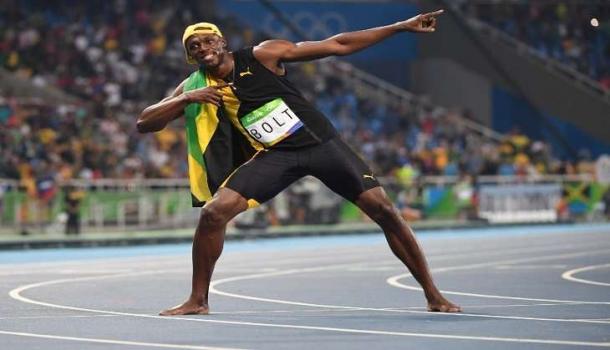 Bolt celebrates oncemore (photo : Getty Images)