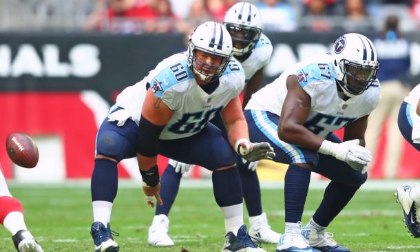 Quinton Spain (67) against the Arizona Cardinals |Mark J. Rebilas-USA TODAY Sports|