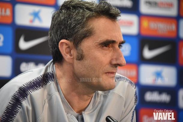 Imagen de Ernesto Valverde en rueda de prensa. FOTO: Noelia Déniz