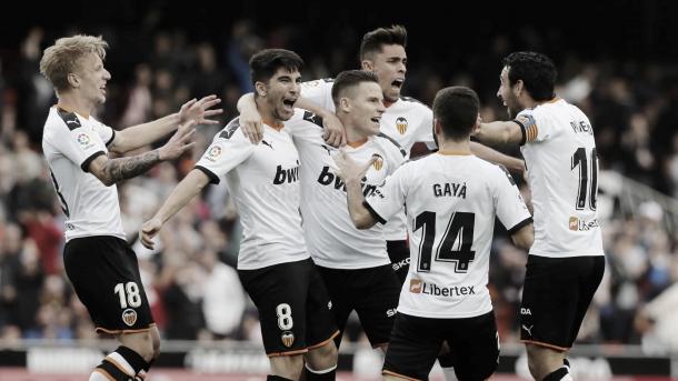 El Valencia busca recuperar la senda de la victoria en Mestalla./ Foto: Valencia CF