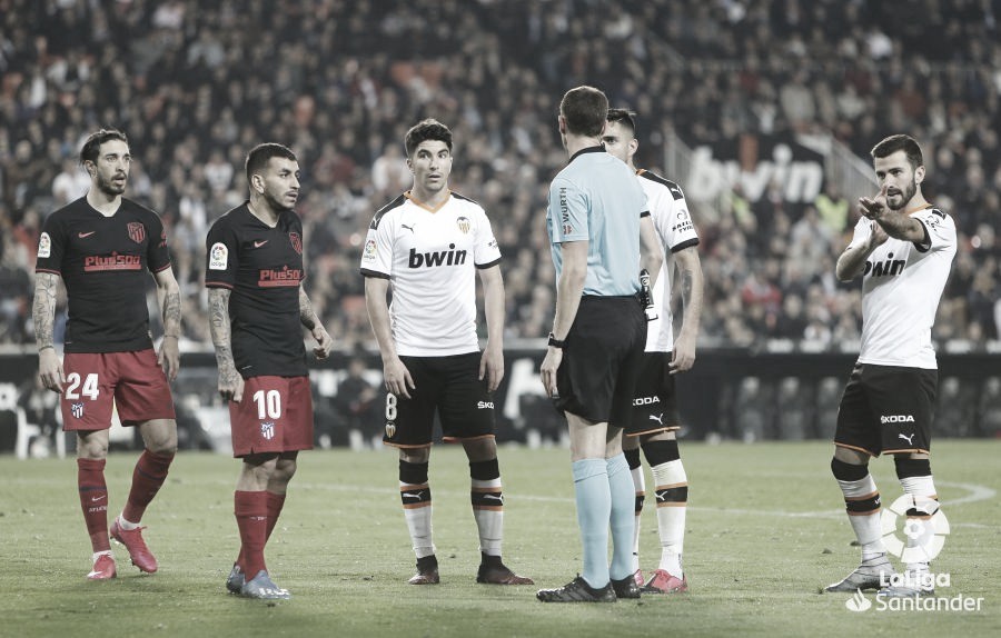 El último encuentro entre Valencia y Atleti acabó 2-2./ Foto: LaLiga Santander