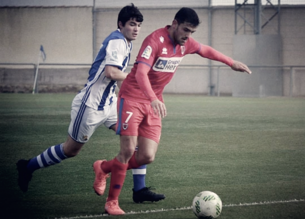 El leonés Raúl Vallejo finalizó la temporada como el único jugador del filial en debutar con el primer equipo. Autor: CD Numancia.