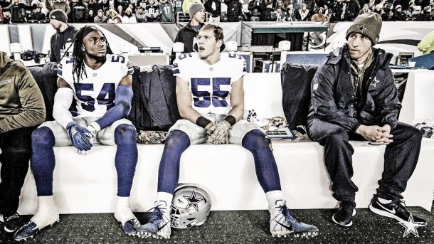 los apoyadores Leighton Vander Esch y Jaylon Smith (foto Dallas Cowboys)