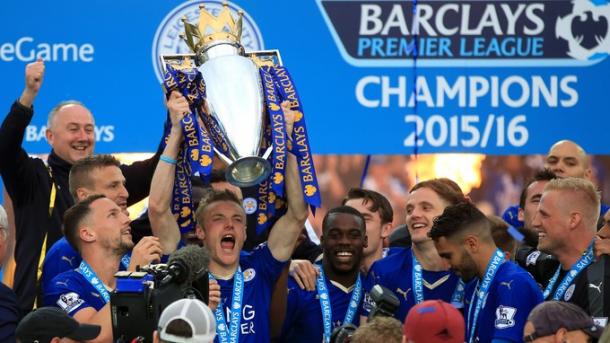 Jamie Vardy scored 24 Premier League goals as Leicester secured an unimaginable title. Source: ITV