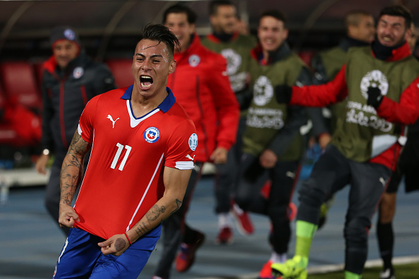 Ao lado de Guerrero, Vargas foi o artilheiro da última Copa América (Foto: Daniel Jayo/STR)