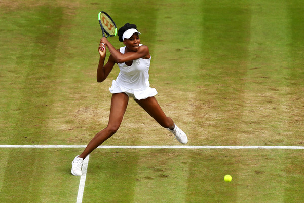 The five-time Wimbledon champion is the last remaining champion left in the draw and she will be hoping to win another title at SW19 (Photo by Michael Steele / Getty)