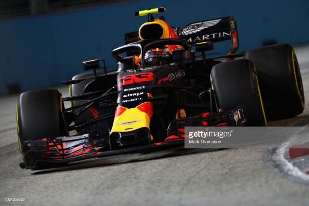 Max Verstappen durante el Gran Premio de Singapur. Foto: Getty Images.