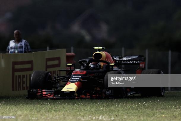 Abandono de Verstappen en el GP de Hungría | Fuente: Getty Images