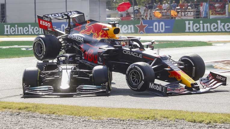 Incidente Verstappen y Hamilton Monza 2020 / F1.com