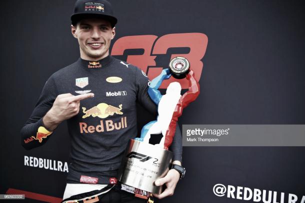 Max Verstappen tras proclamarse segundo en el GP de Francia | Fuente: Getty Images