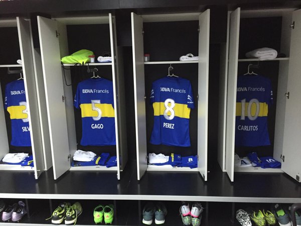 El vestuario Xeneize luce en perfectas condiciones | Foto: Twitter Oficial Boca Juniors