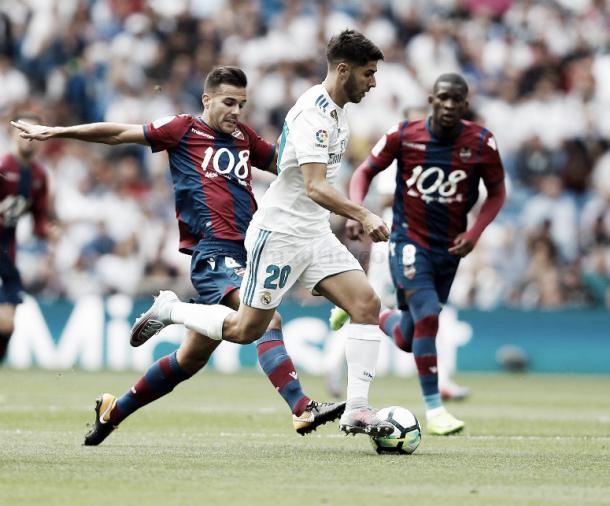 Marco Asensio, en su partido frente al Levante | Foto: Víctor Carretero (Real Madrid C.F.)
