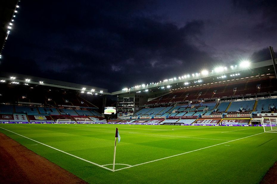 Villa Park vacío. Fuente: Premier League