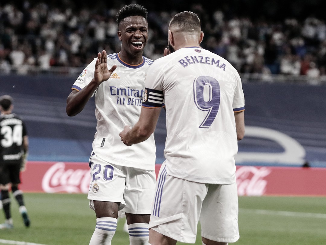Vinicius Jr y Benzema, conexión goleadora del Madrid | Foto: Real Madrid