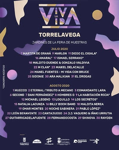 Cartel Viva la vida Torrelavega // Fuente: Viva la vida (instagram)