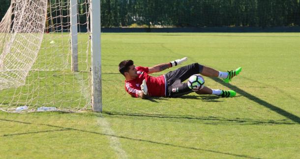 Middlesbrough goalkeeper Victor Valdes trains in Marbella | Photo: Gaston Iglesias/Gazette