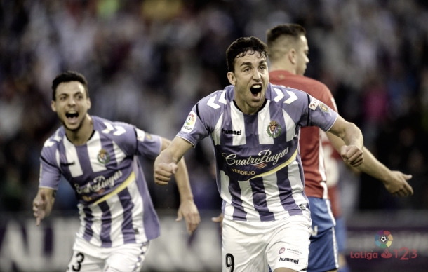 Jaime Mata celebrando un gol | Fotografía: La Liga