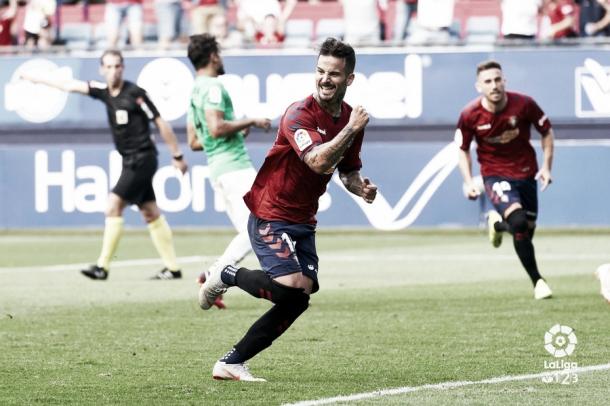Rubén García celebrando un gol | Foto: LaLiga123