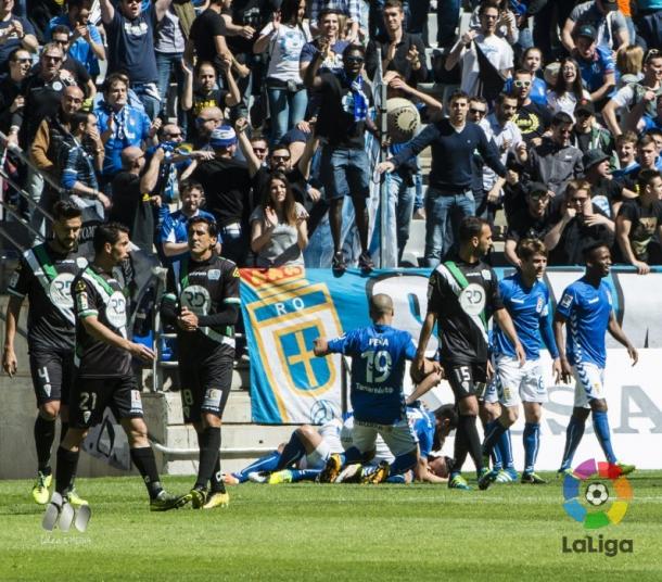 Celebración del gol de Josete | Foto: La Liga