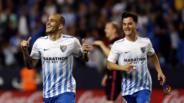 Sandro festeggia il gol. Fonte foto: laliga.es
