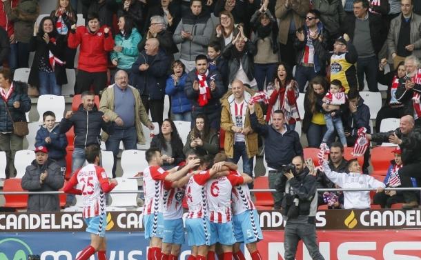 Celebración de un gol frente al Girona | Foto: La Liga