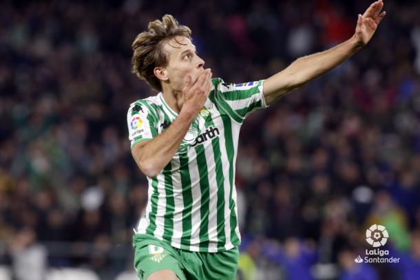 Canales celebrando su gol ante el Real Madrid | Foto: LaLiga Santander