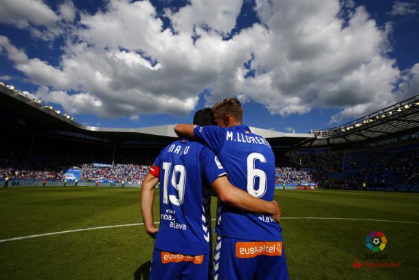 El último partido de Marcos Llorente con el Deportivo Alavés la temporada pasada. Fotografía: LaLiga
