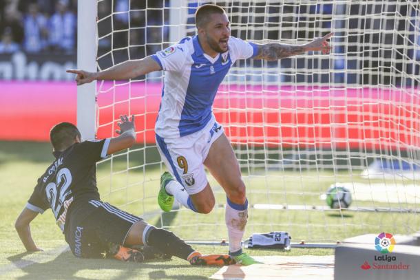 Guerrero celebrando su gol frente al Celta | Foto: LaLiga Santander