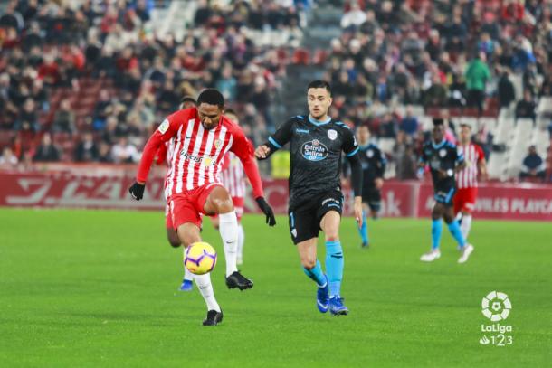 Owona en el Almería-Lugo | Fuente: La Liga