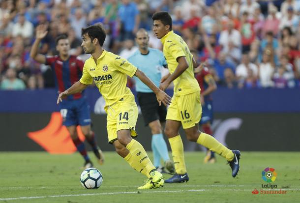 Trigueros y Rodri ante el Levante. Foto: LFP