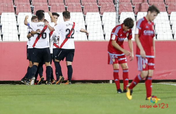 Imagen del empate entre Sevilla Atlético y Zaragoza | Foto: LaLiga