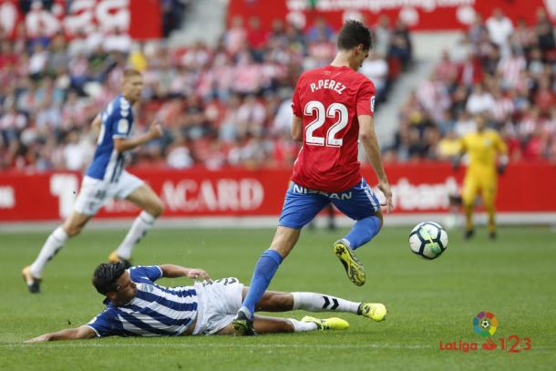 Pablo Pérez sorteando a un rival | Imagen: LaLiga