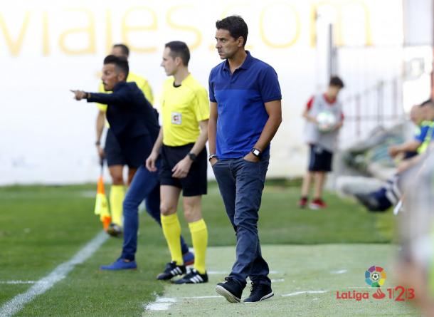 Míchel durante un partido | Fotografía: La Liga