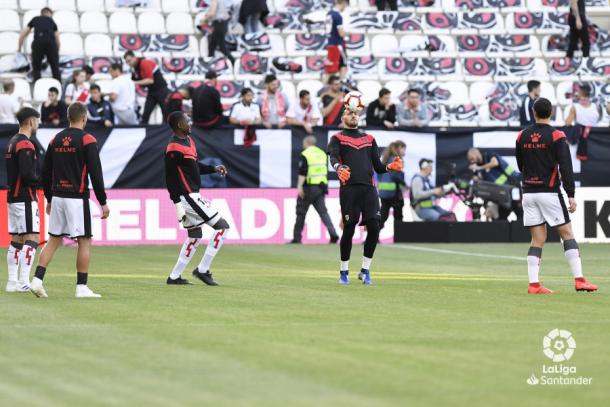 Jugadores calentando | Fotografía: La Liga