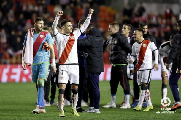 Álex Moreno tras la victoria | Fotografía: La Liga
