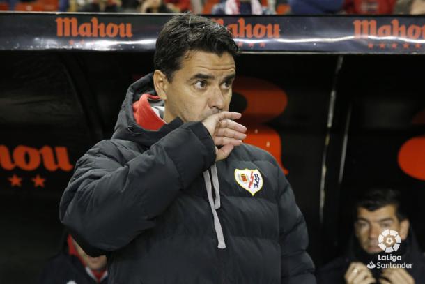 Míchel antes de un partido | Fotografía: La Liga