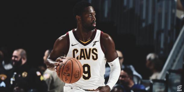 Dwyane Wade in azione contro Atlanta - Foto Cavs Twitter