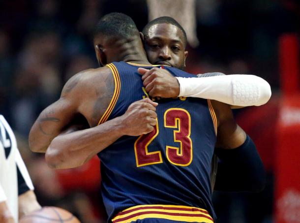 Dwyane Wade and LeBron James are former teammates and longtime friends. Photo: Nam Y. Huh, AP Photo.