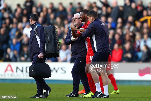 Leicester defender Molla Wague will be missing for the clash with Sevilla | Photo: Getty/ Clive Rose