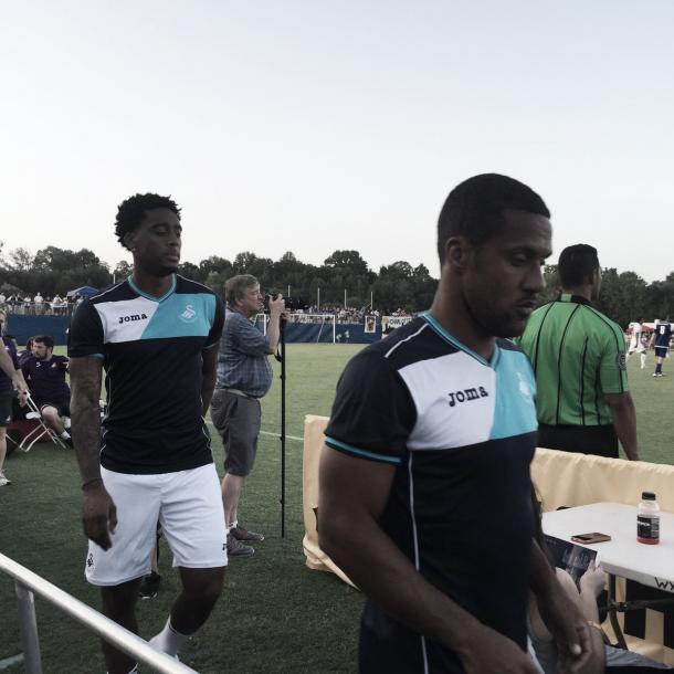 Wayne Routledge and Leroy Fer were instrumental in the win. (Photo: Joma Sport US)