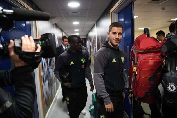L'arrivo di Hazard nello spogliatoio dei Blues - Foto Chelsea FC Twitter